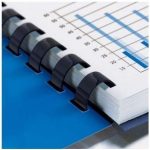 CFS Products Plastic Comb Binding Spines, 1 1/2" Inch Diameter, Black, 290 Sheets, 100 Pack - 13112 - Image 2